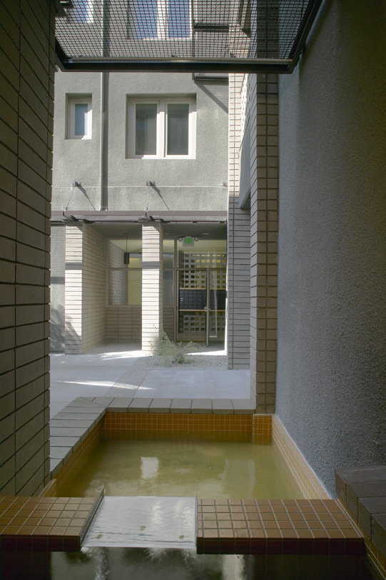 View of the building courtyard