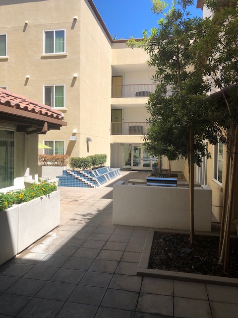 View of the building courtyard