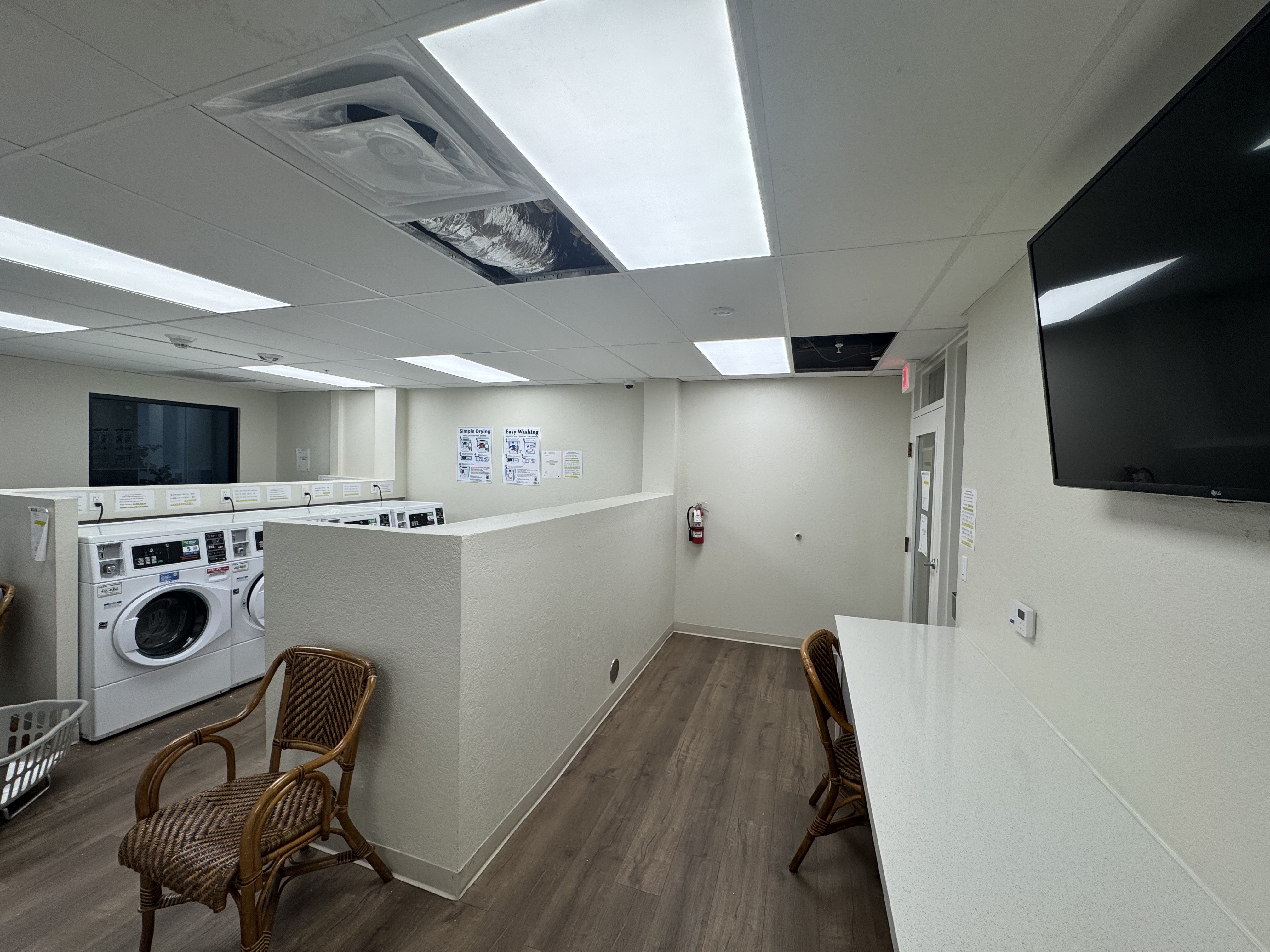 Laundry room at the property