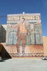 Historical Painting on side of building