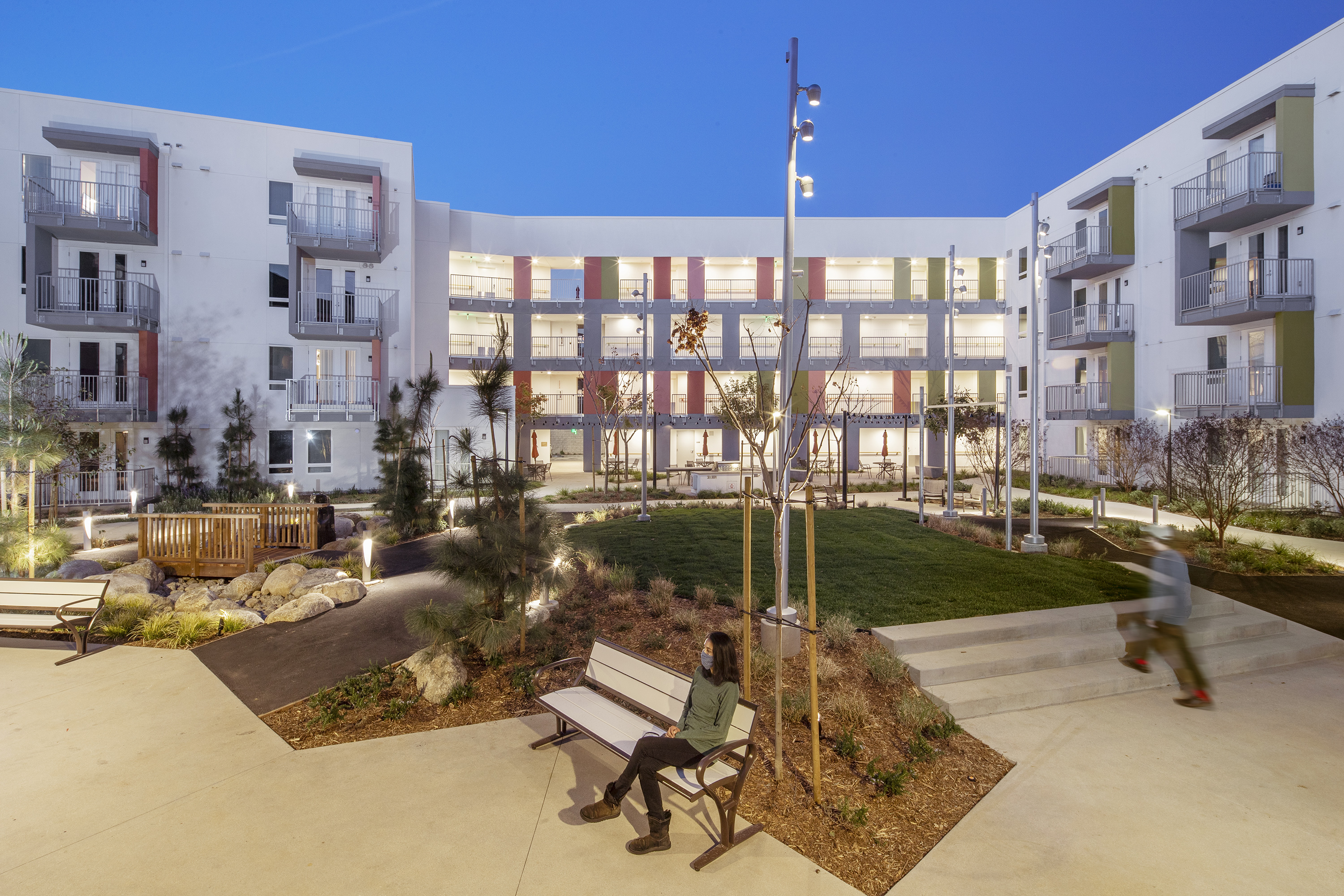 Courtyard View in the Evening