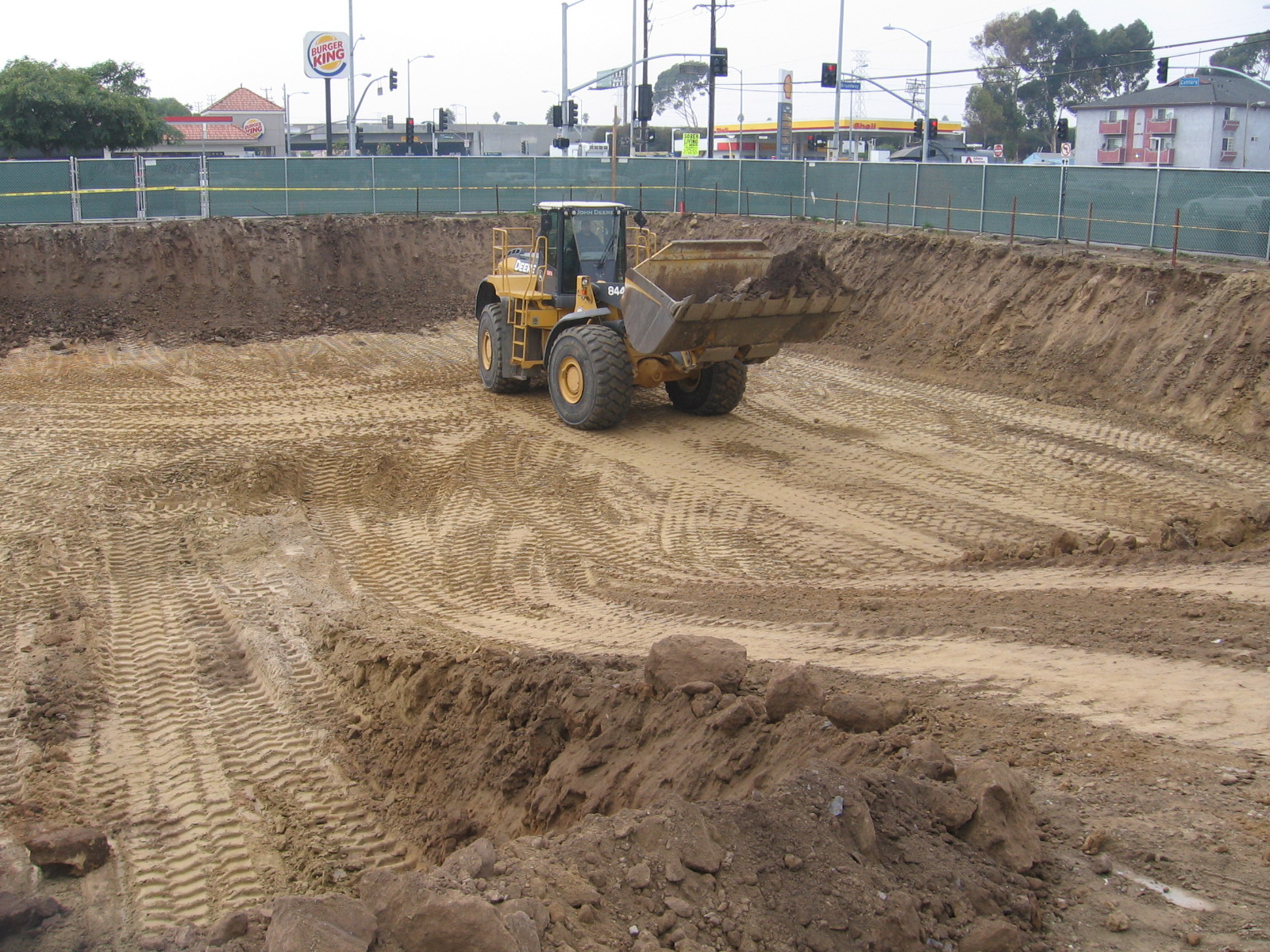 Image of property under construction. In the view there is a tractor