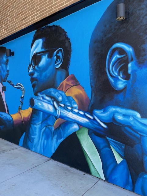 Community Art Mural at entrance