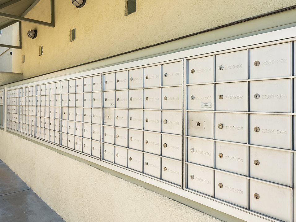 Image of the building mailboxes