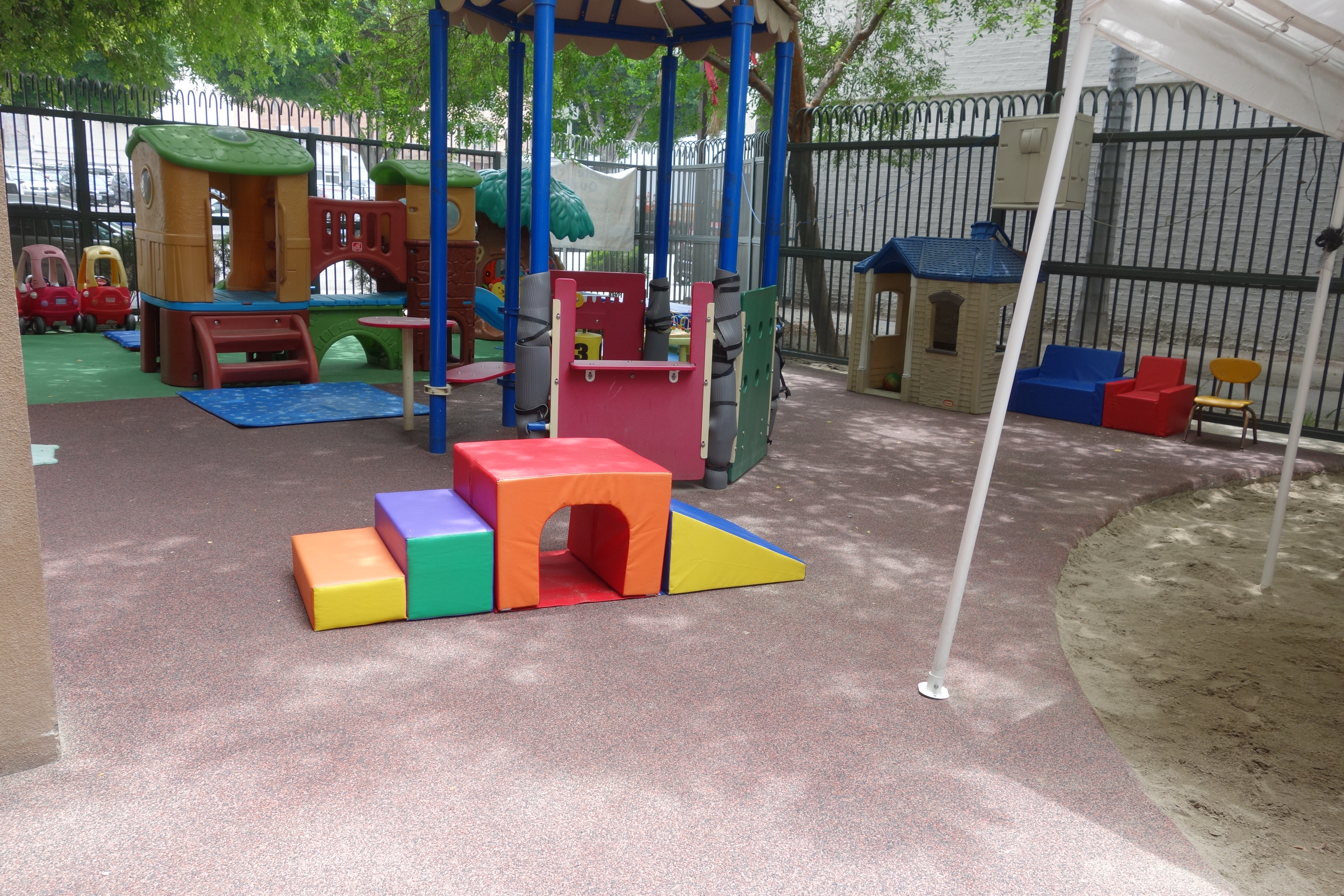 Exterior view of a playground area at Hope Village