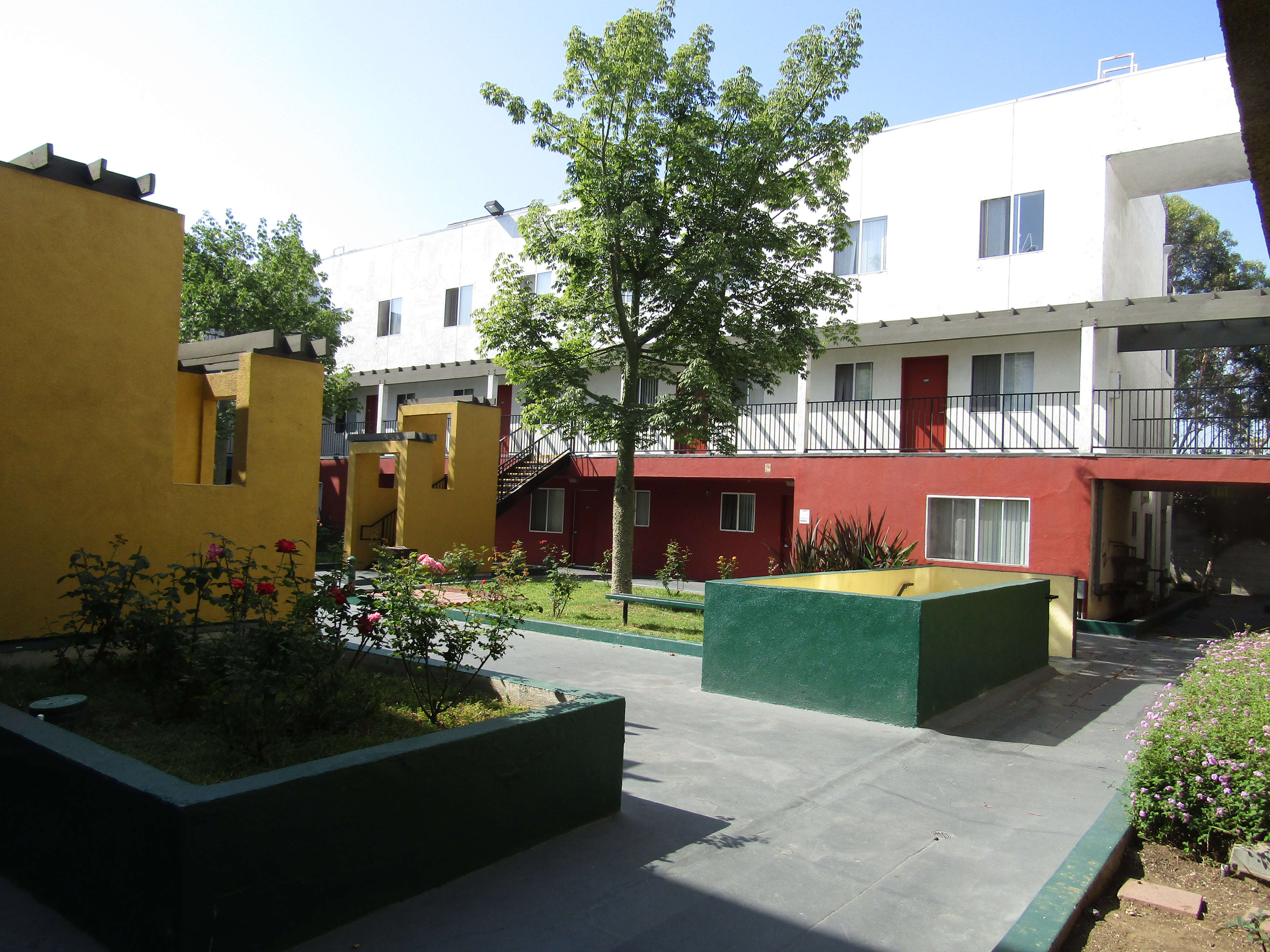 Image of the building courtyard