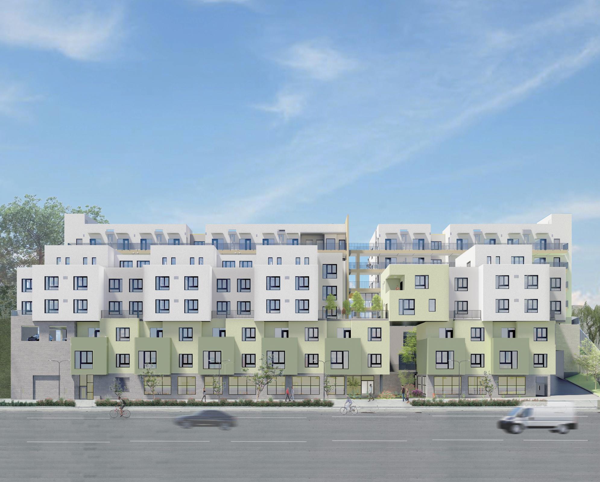 Woodlake Apartments Front Rendering