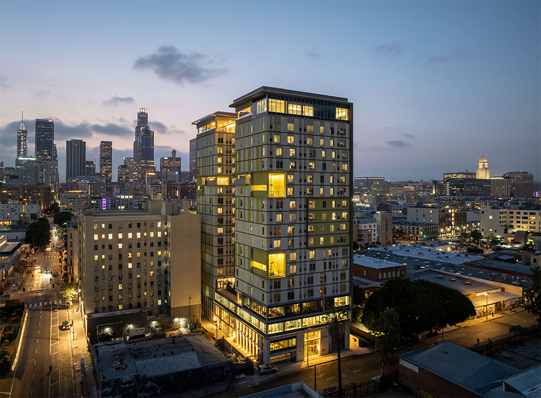 Weingart Towers (Night View)