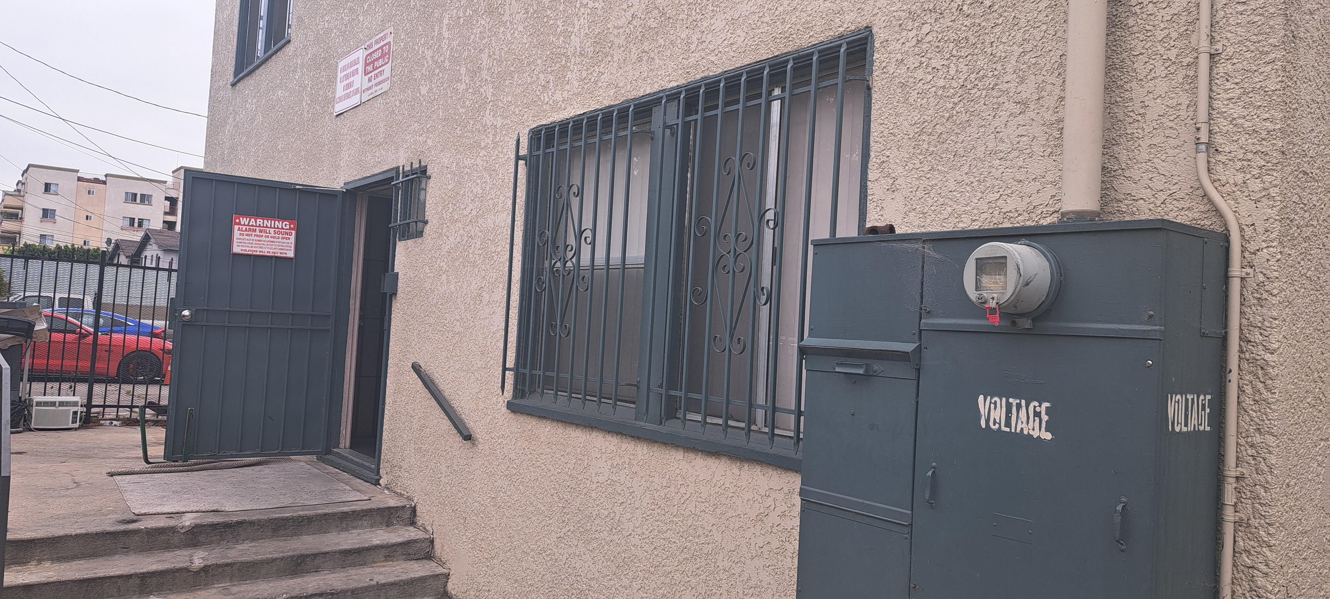 Side entrance to building