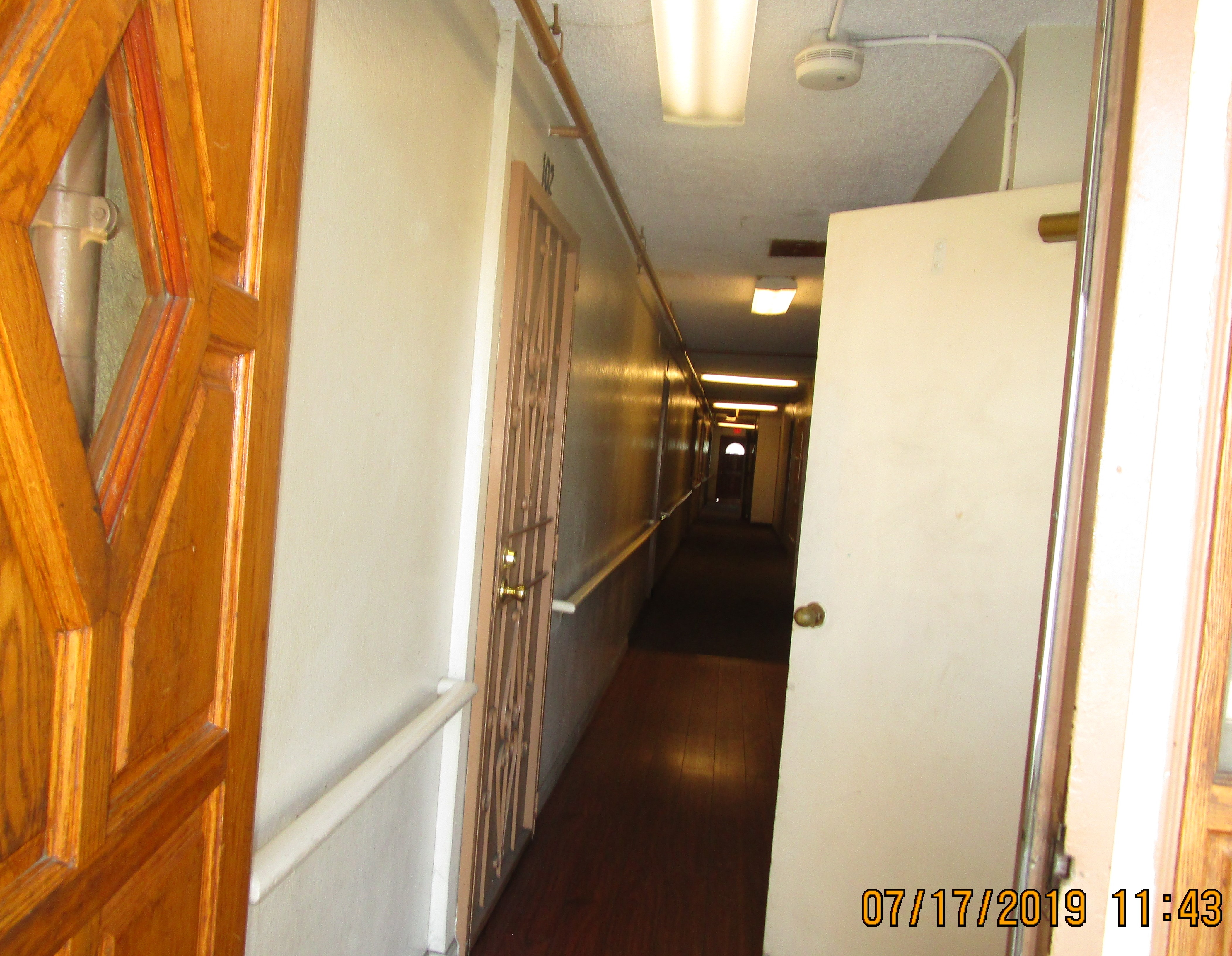 Long hallway of Concord A&B building.