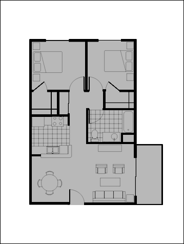 Image of apartment floorplan